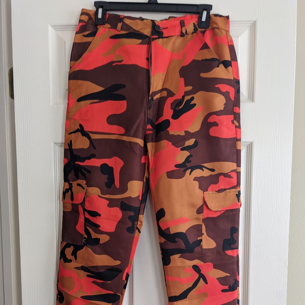 Orange Camo Pants